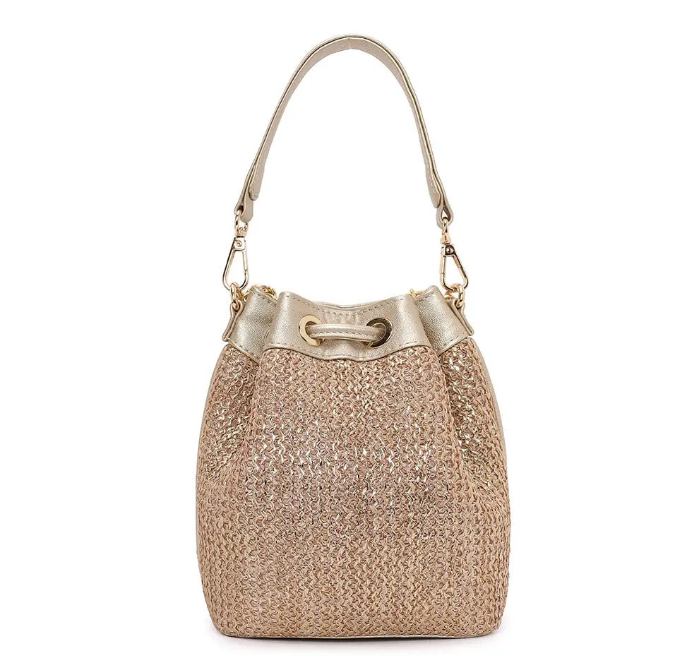 Evaara Bucket Bag - Antique Rose YuvaStree