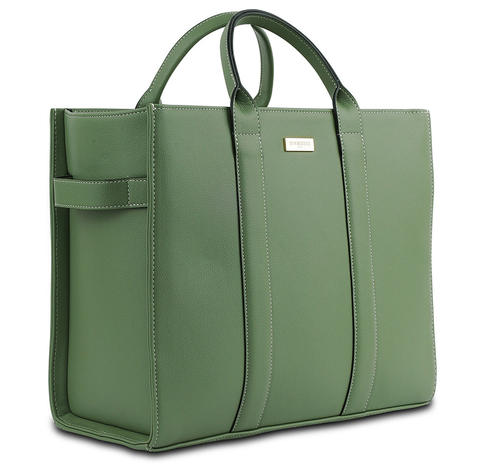 Elan Box Tote Bag - Matcha