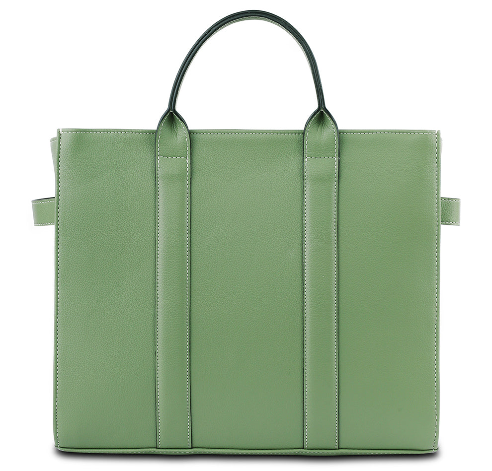 Elan Box Tote Bag - Matcha