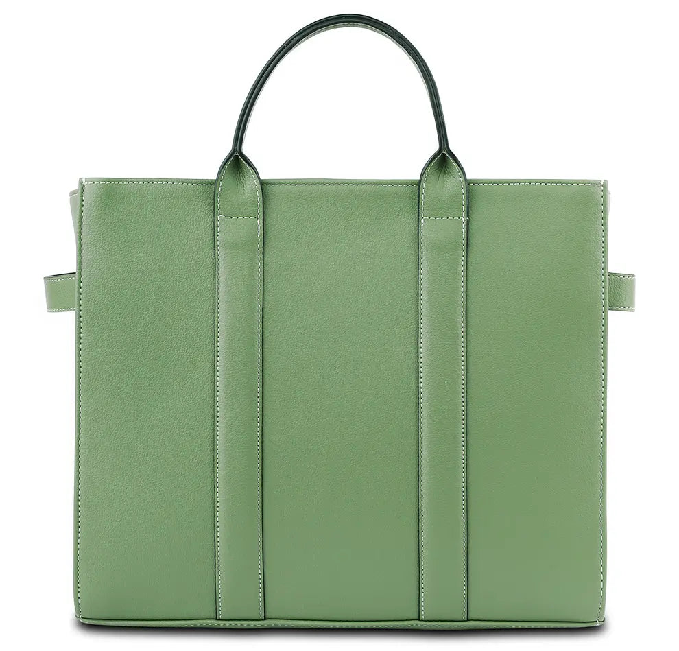 Elan Box Tote Bag - Matcha YuvaStree