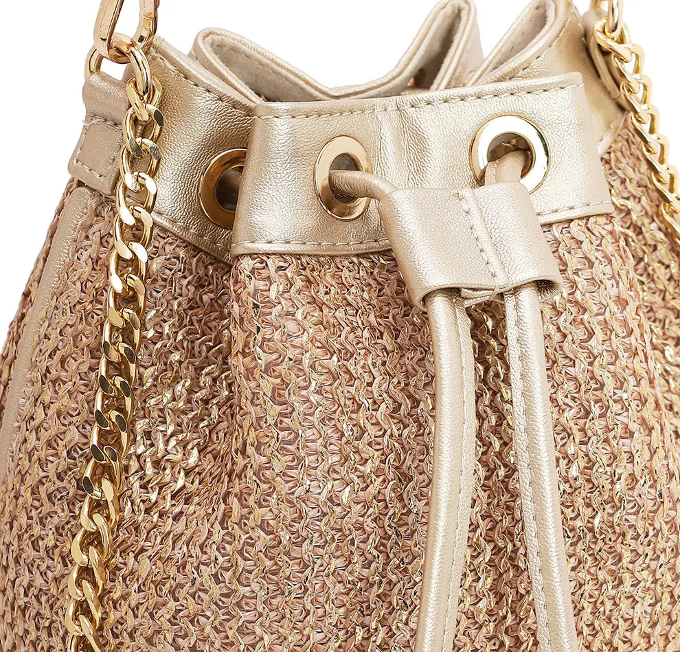 Evaara Bucket Bag - Antique Rose YuvaStree