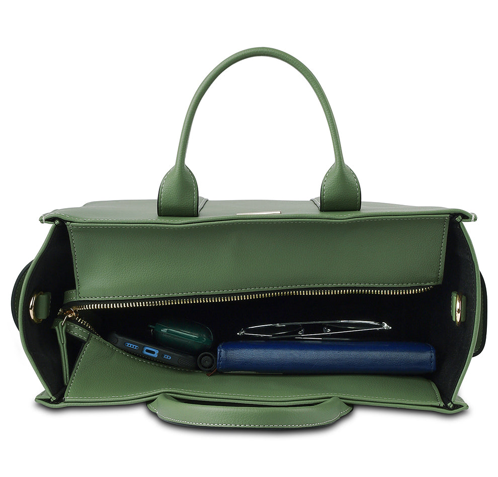 Elan Box Tote Bag - Matcha