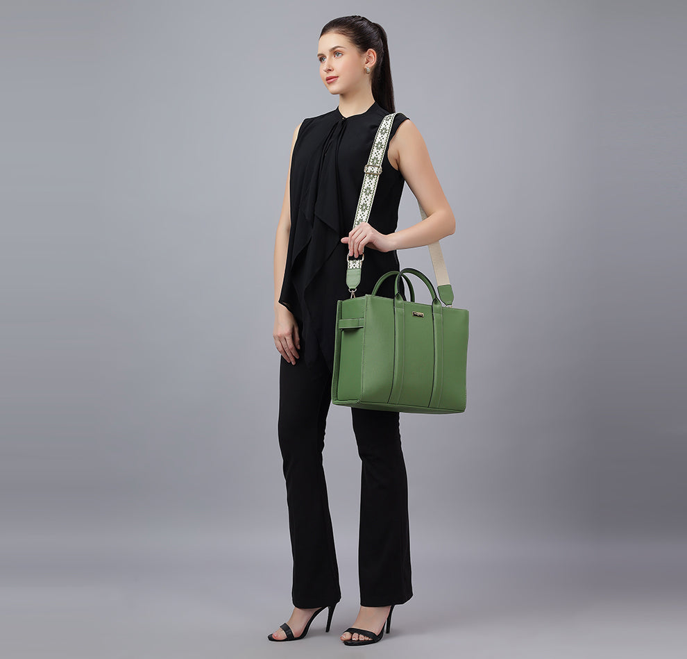 Elan Box Tote Bag - Matcha