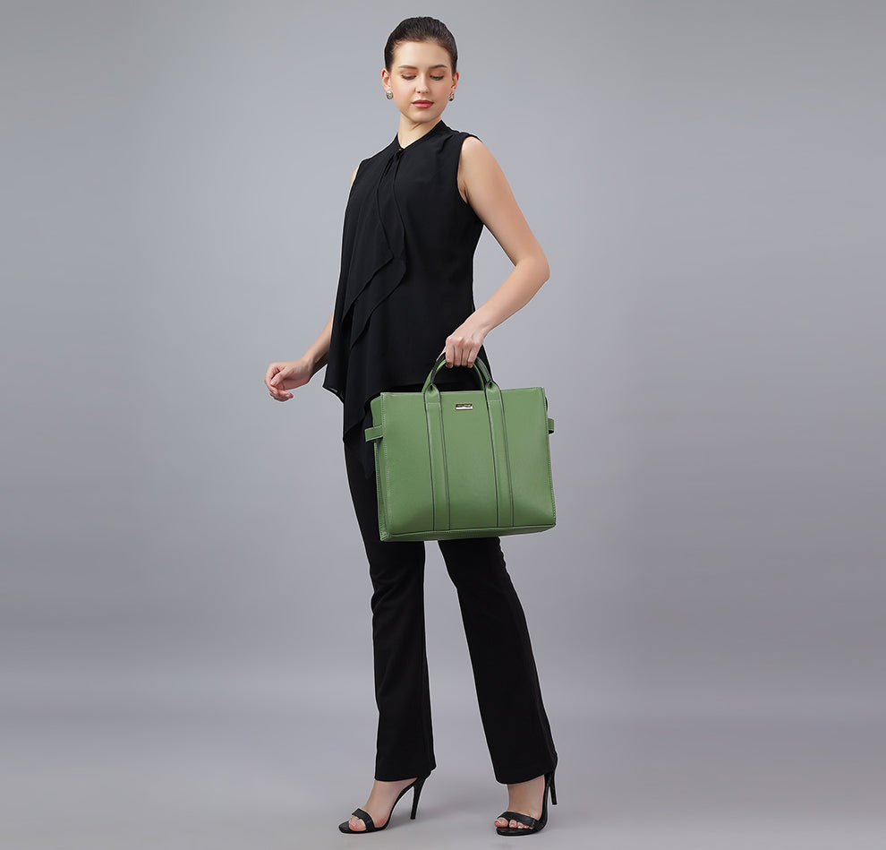 Elan Box Tote Bag - Matcha