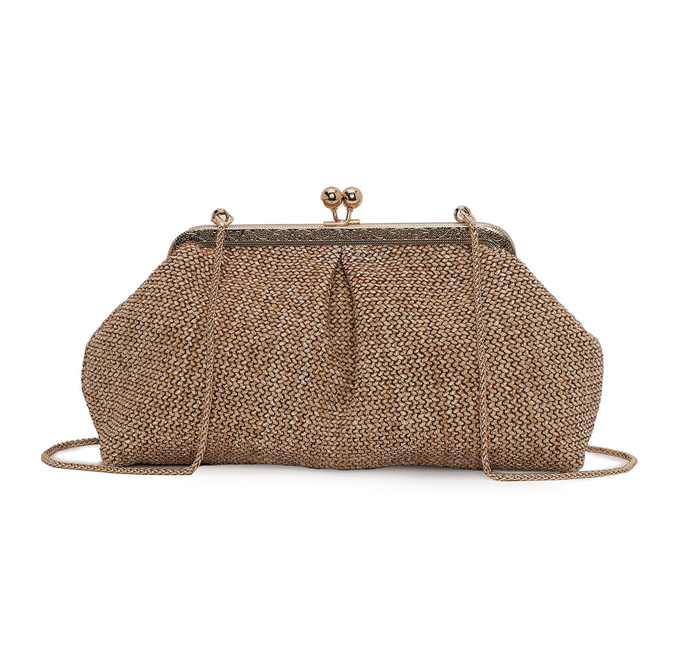 Aria Clutch - Tan