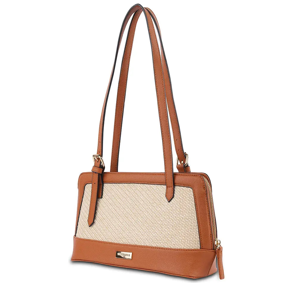 Liora Jute Shoulder Bag - Tan YuvaStree