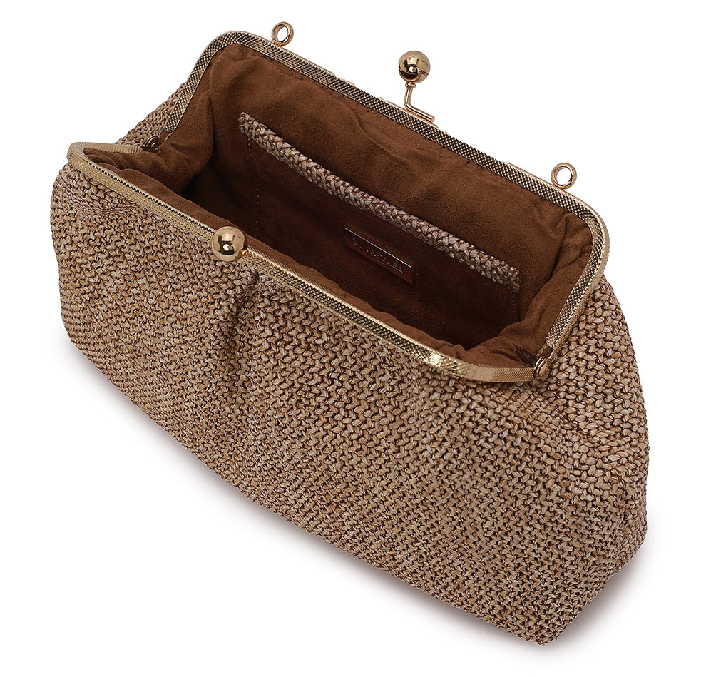 Aria Clutch - Tan