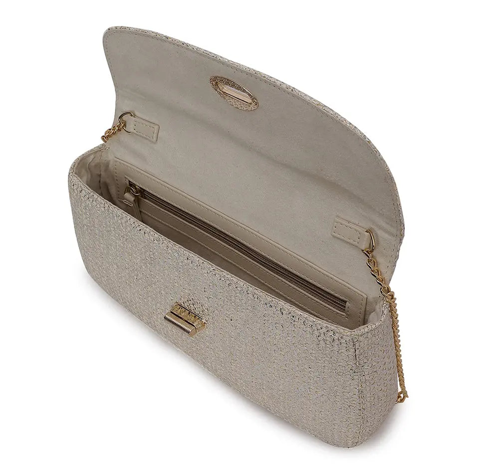Elvina Clutch - Pearl Glow YuvaStree