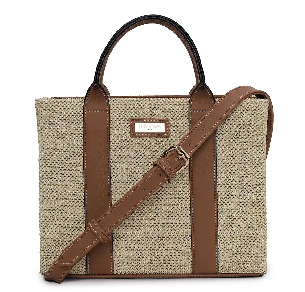 Ellora Mini Tote - Beige YuvaStree
