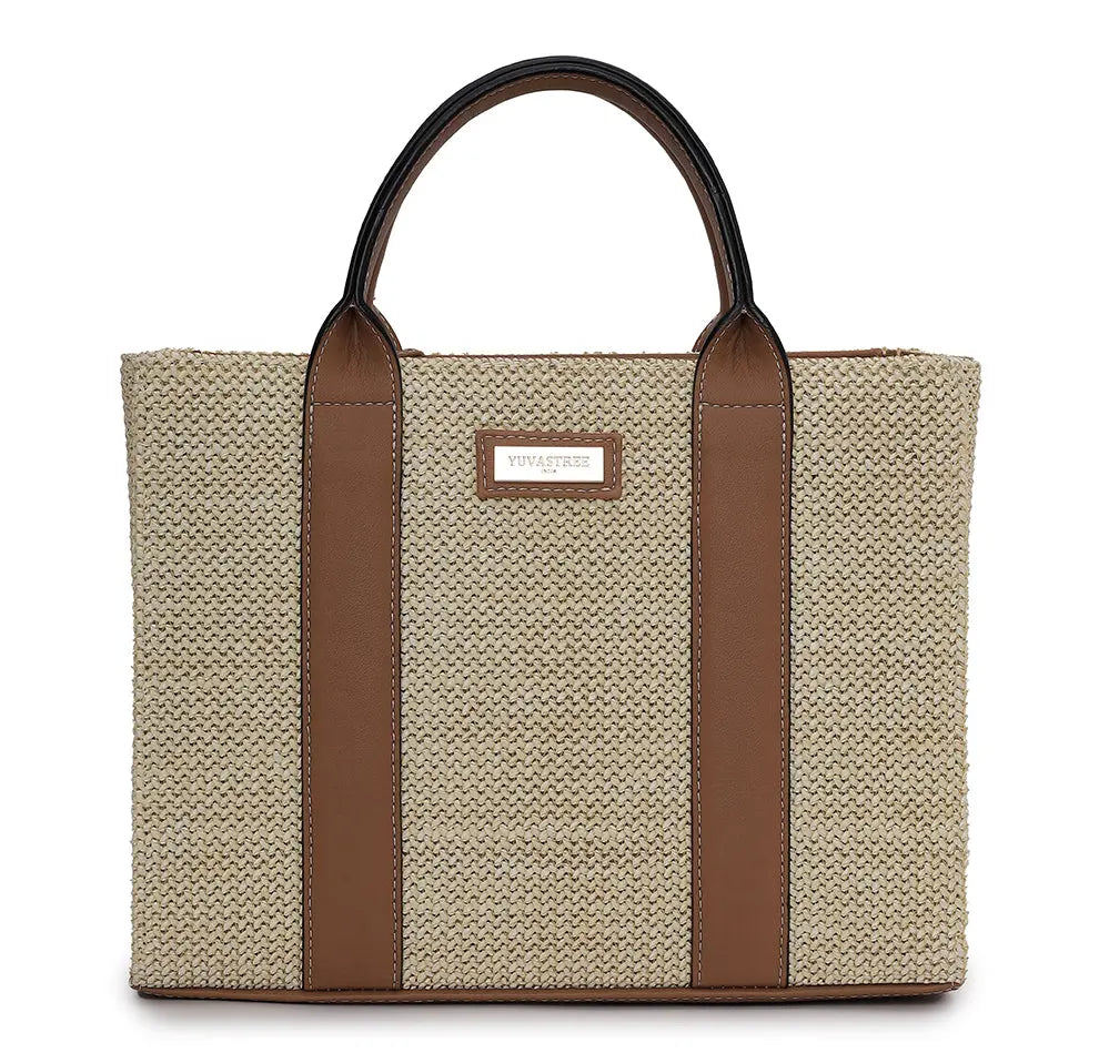 Ellora Mini Tote - Beige YuvaStree
