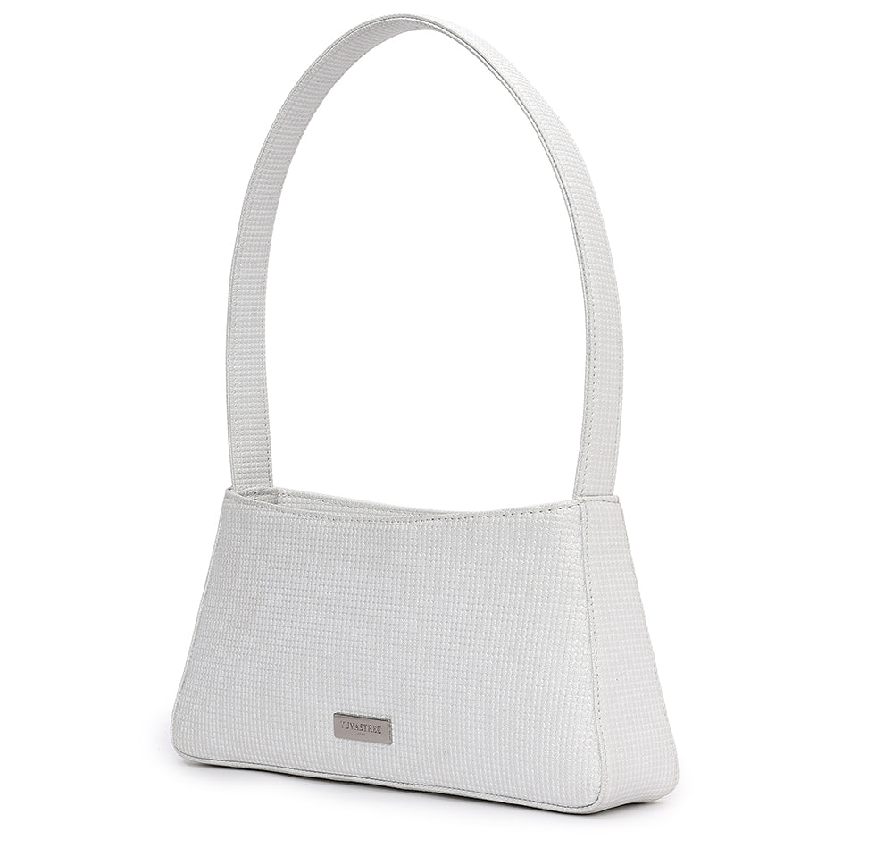 Vestra Shoulder Bag - Pearl White