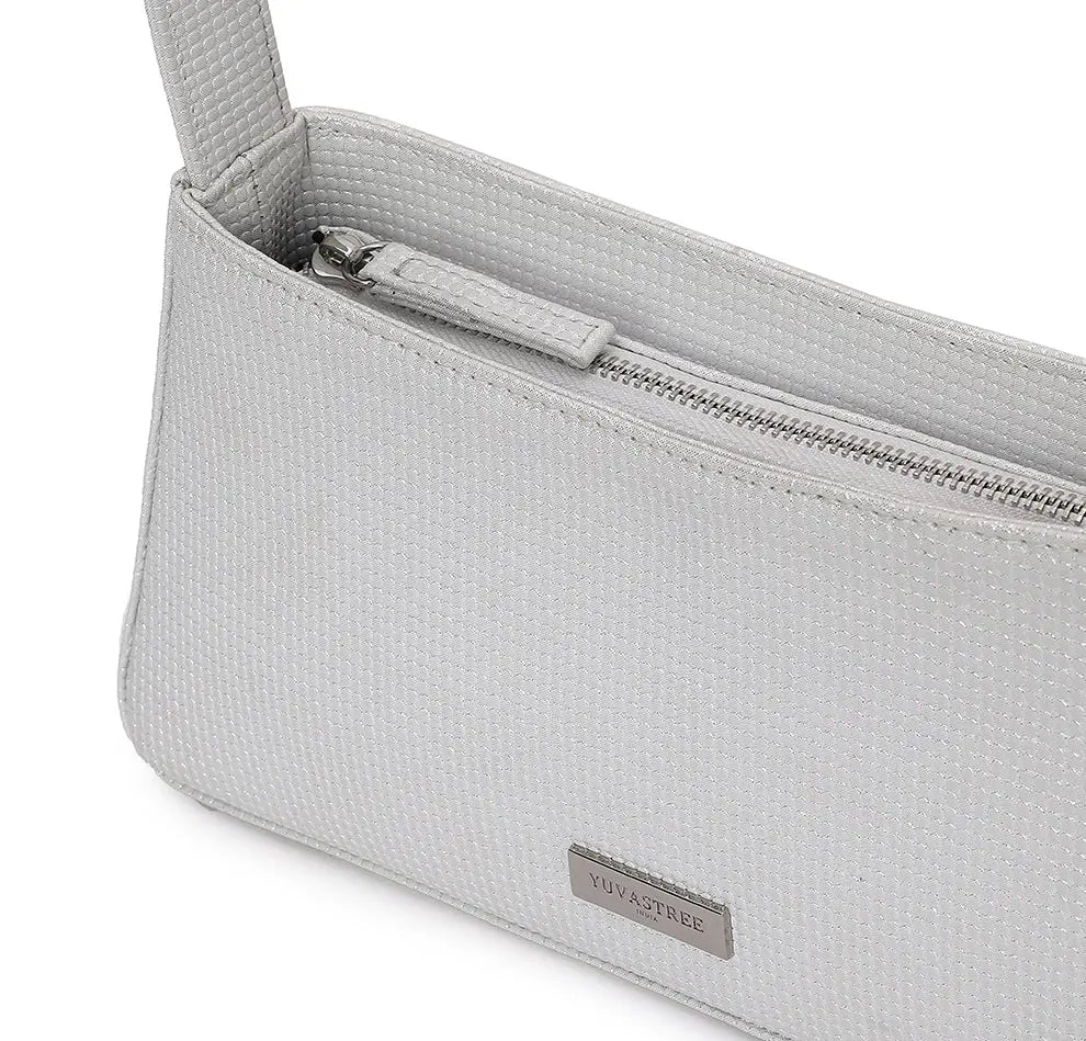 Vestra Shoulder Bag - Pearl White YuvaStree