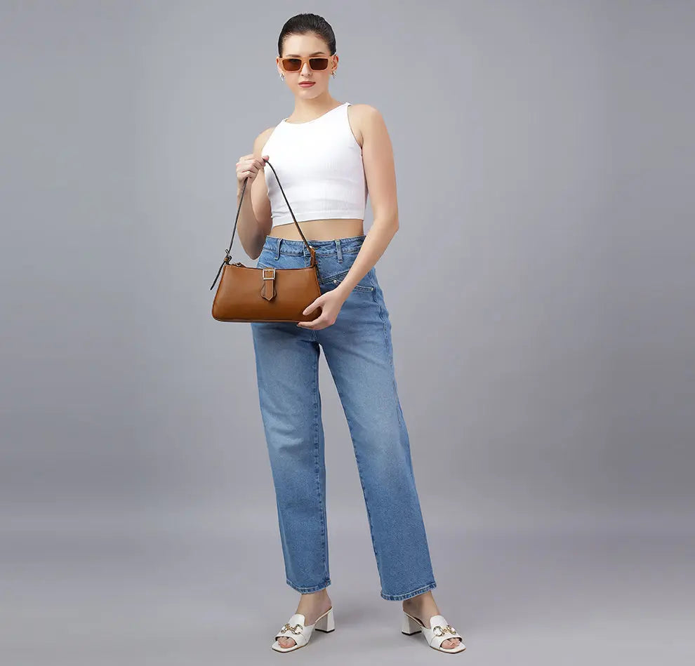 Sleek Baguette Large - Tan YuvaStree