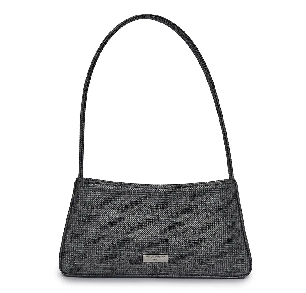 Vestra Shoulder Bag - Pearl Black YuvaStree