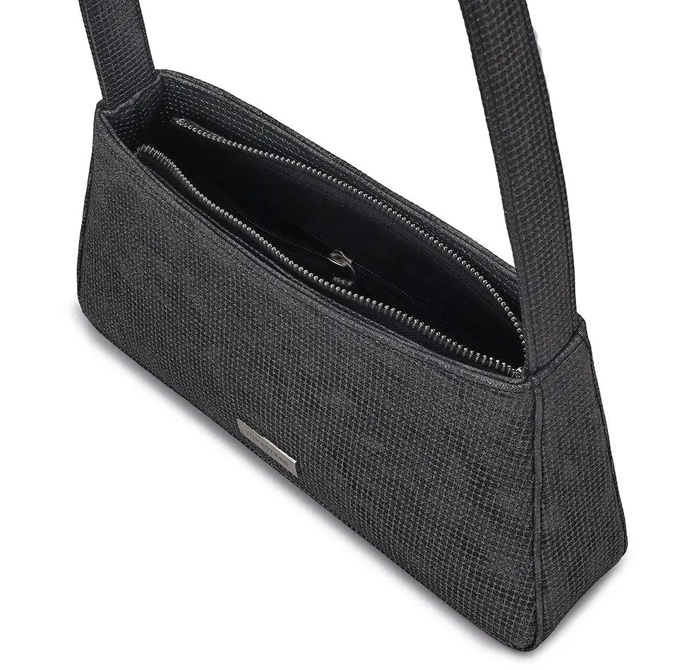 Vestra Shoulder Bag - Pearl Black YuvaStree