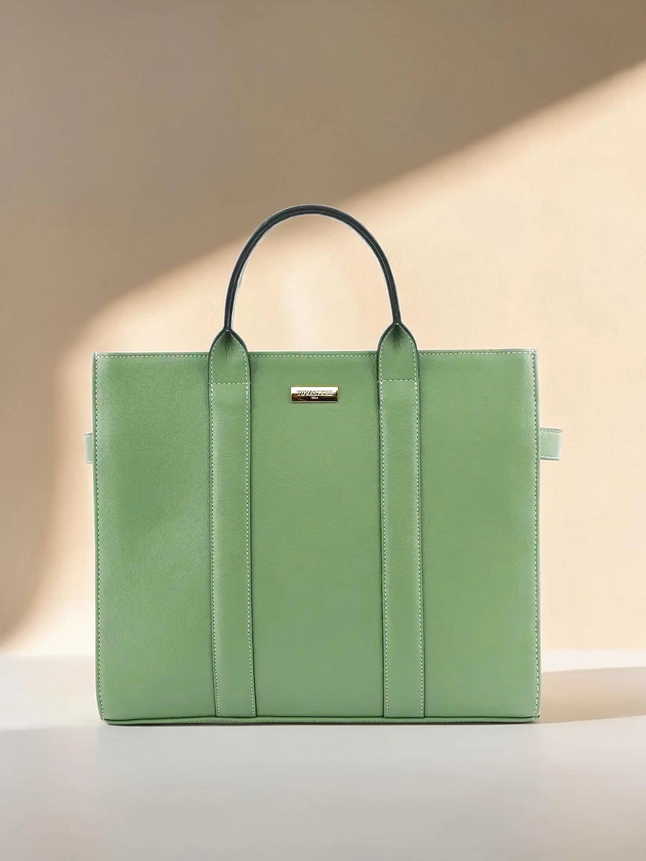 Elan Box Tote Bag - Matcha YuvaStree