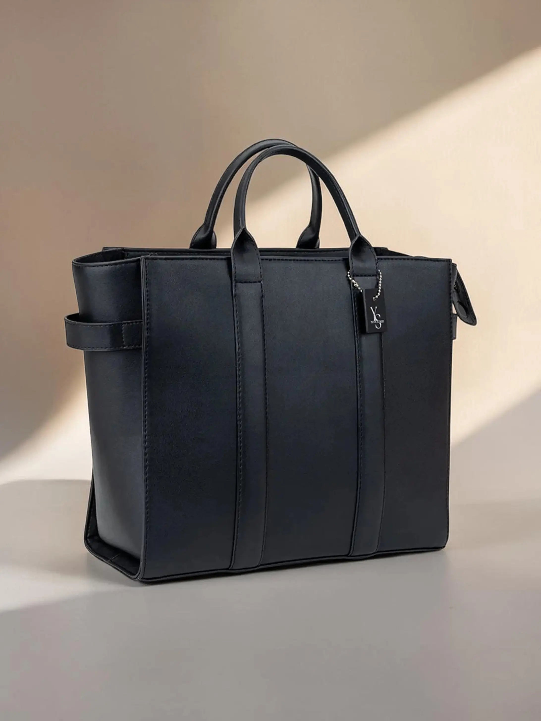 Elan Box Tote Bag - Black My Store