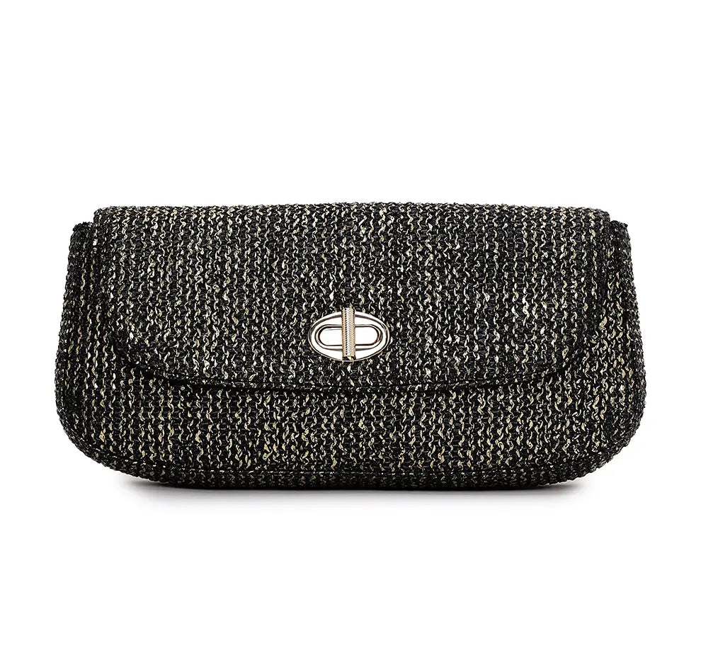 Elvina Clutch - Midnight Gold YuvaStree