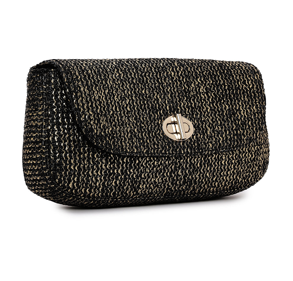 Elvina Clutch - Midnight Gold