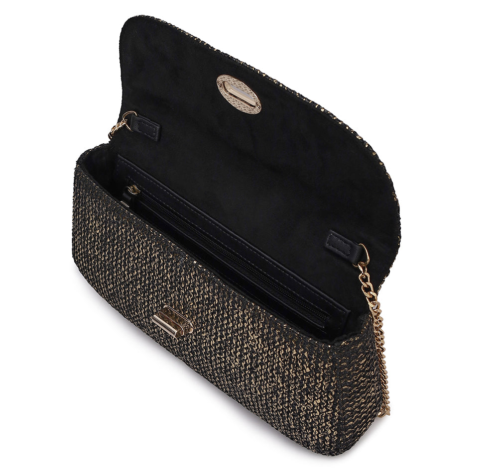 Elvina Clutch - Midnight Gold