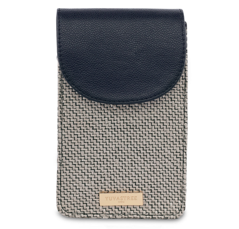 Pixel Jute Mobile Sling - Black