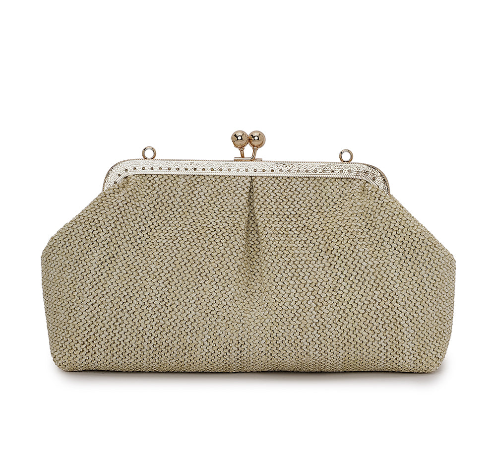 Aria Clutch - Beige