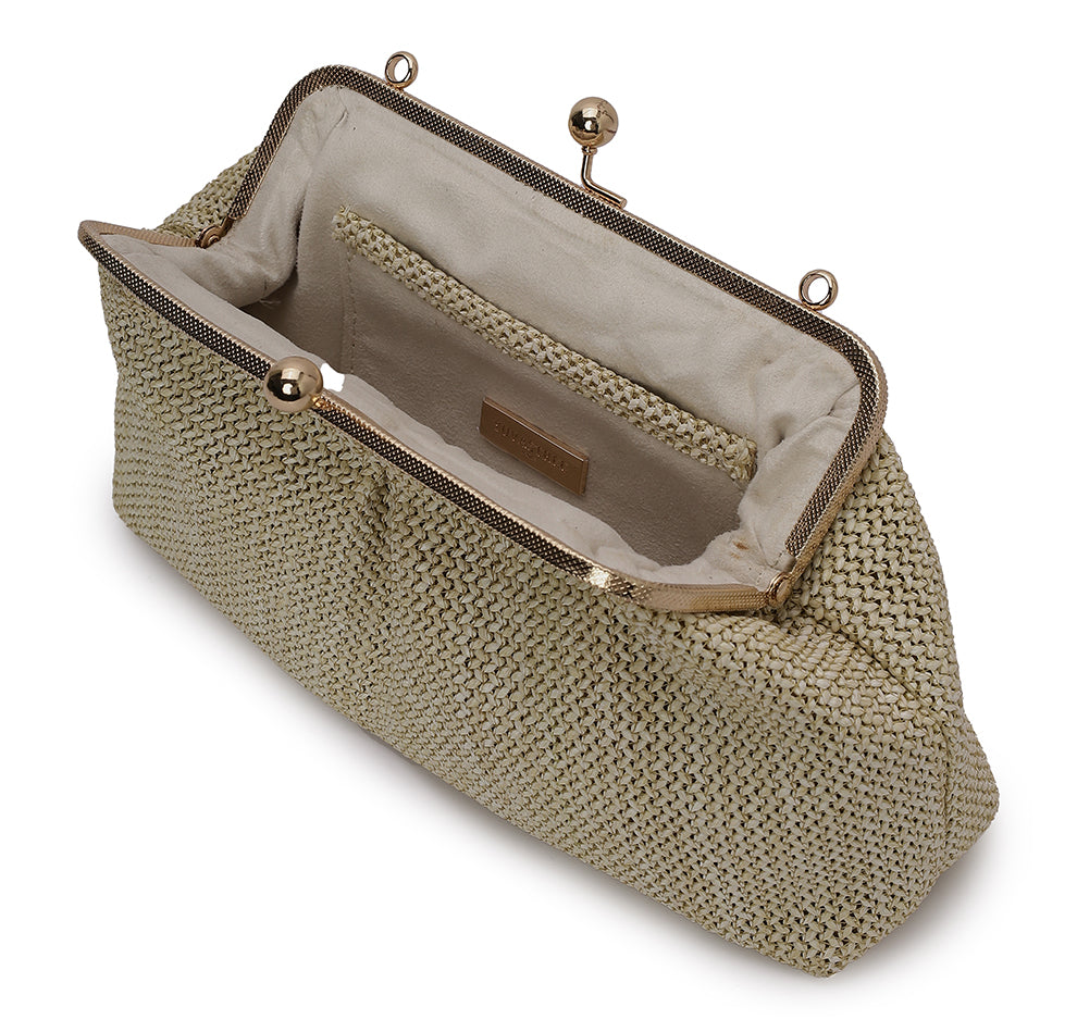 Aria Clutch - Beige