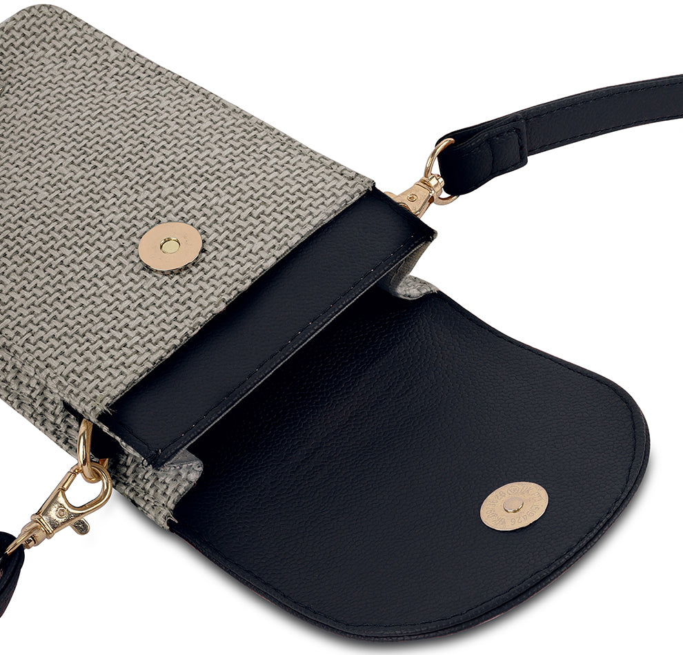 Pixel Jute Mobile Sling - Black