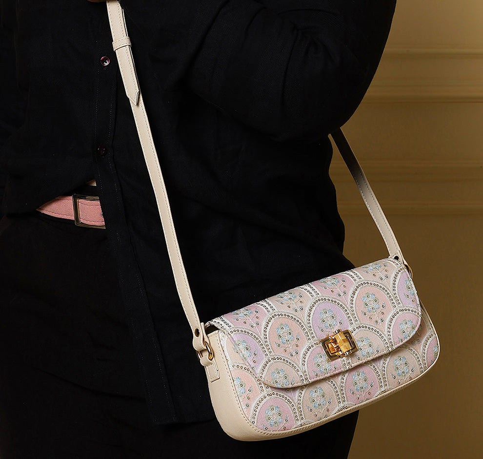 Saira Crossbody Bag - Pearl Blush