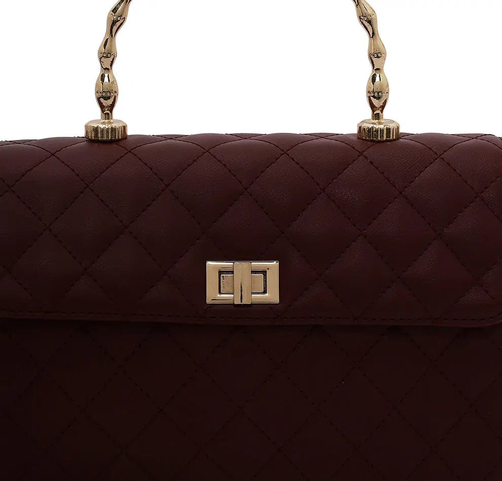 Elara Top handle Bag - Wine YuvaStree