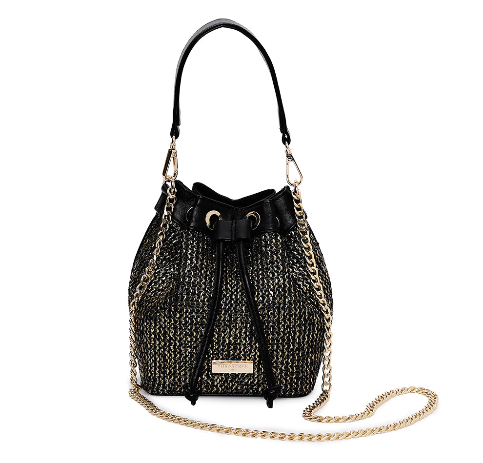 Evaara Bucket Bag - Midnight Gold