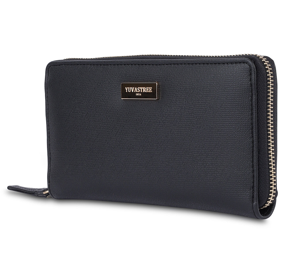Vault Zip Wallet - Black