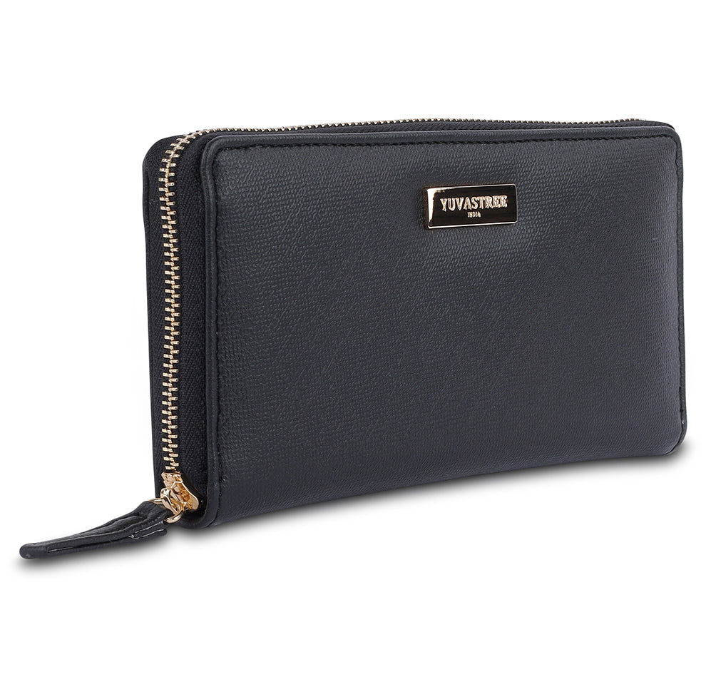 Vault Zip Wallet - Black