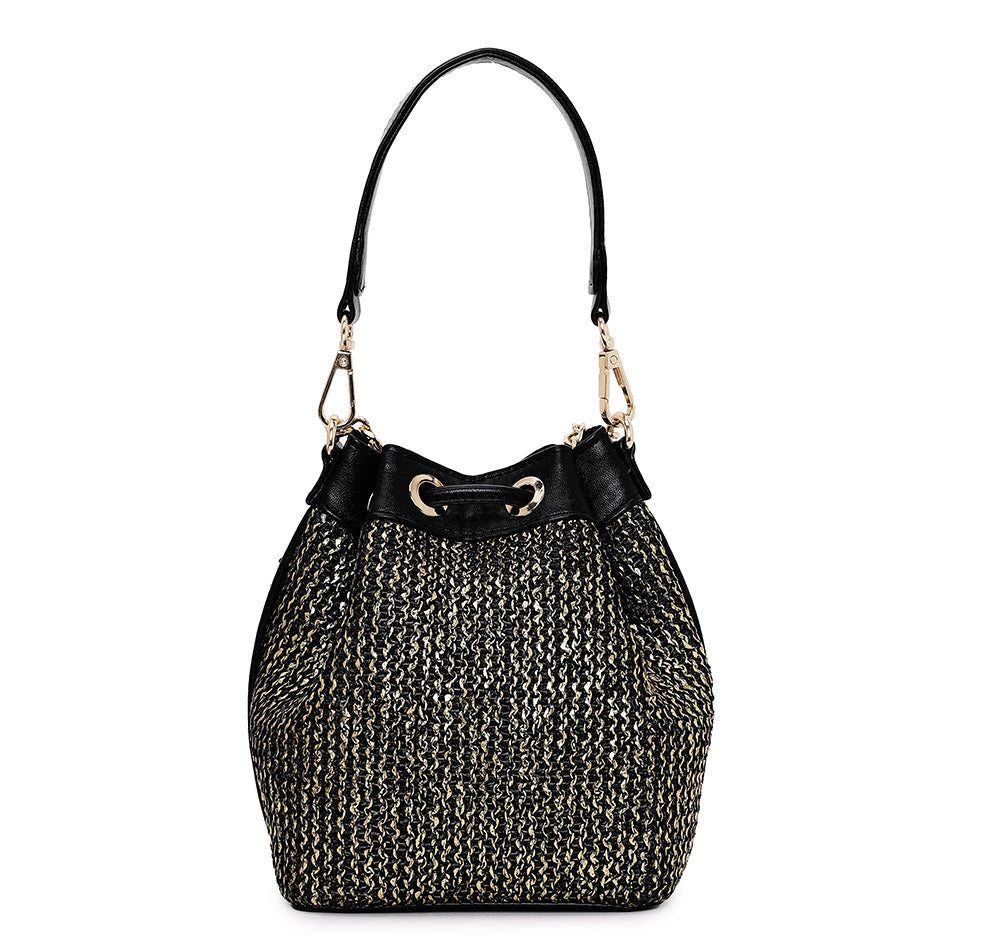 Evaara Bucket Bag - Midnight Gold