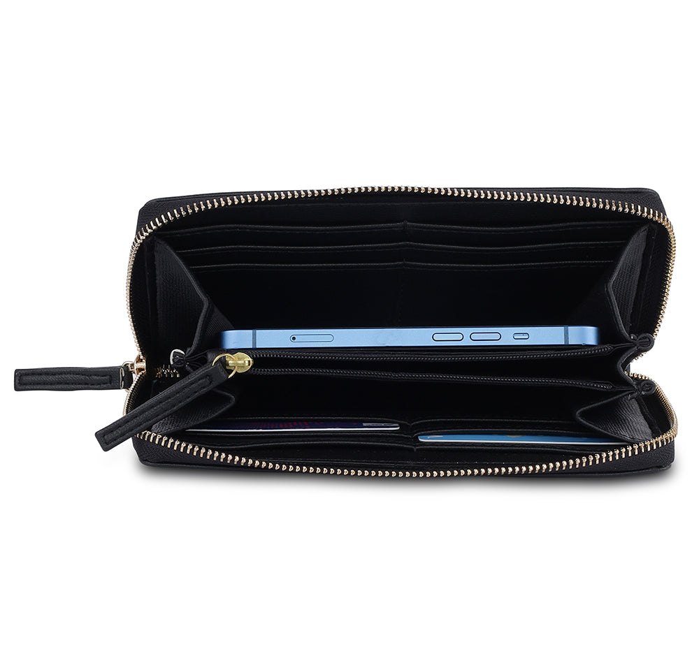 Vault Zip Wallet - Black