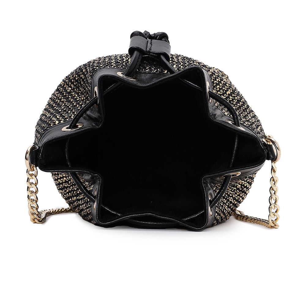Evaara Bucket Bag - Midnight Gold