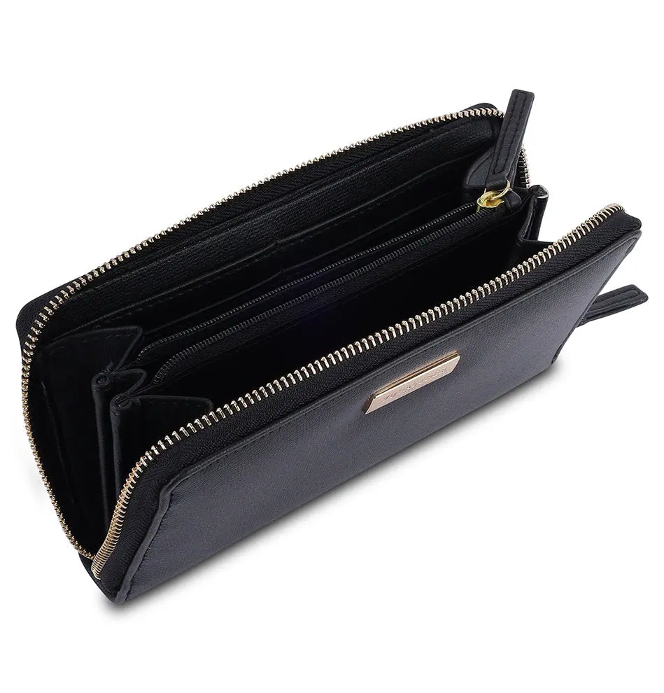 Vault Zip Wallet - Black YuvaStree