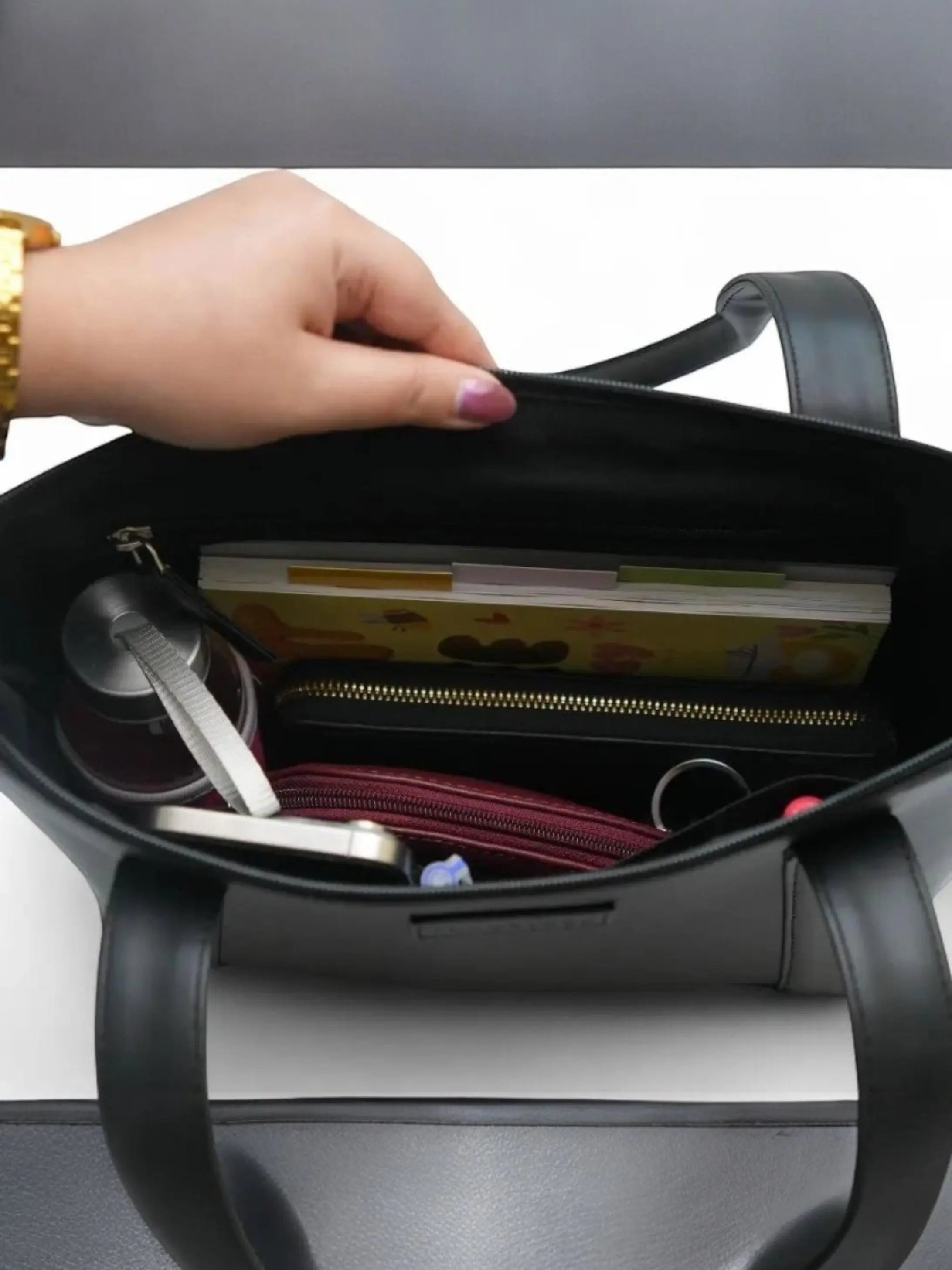 Lyra Tote – Midnight Black YuvaStree
