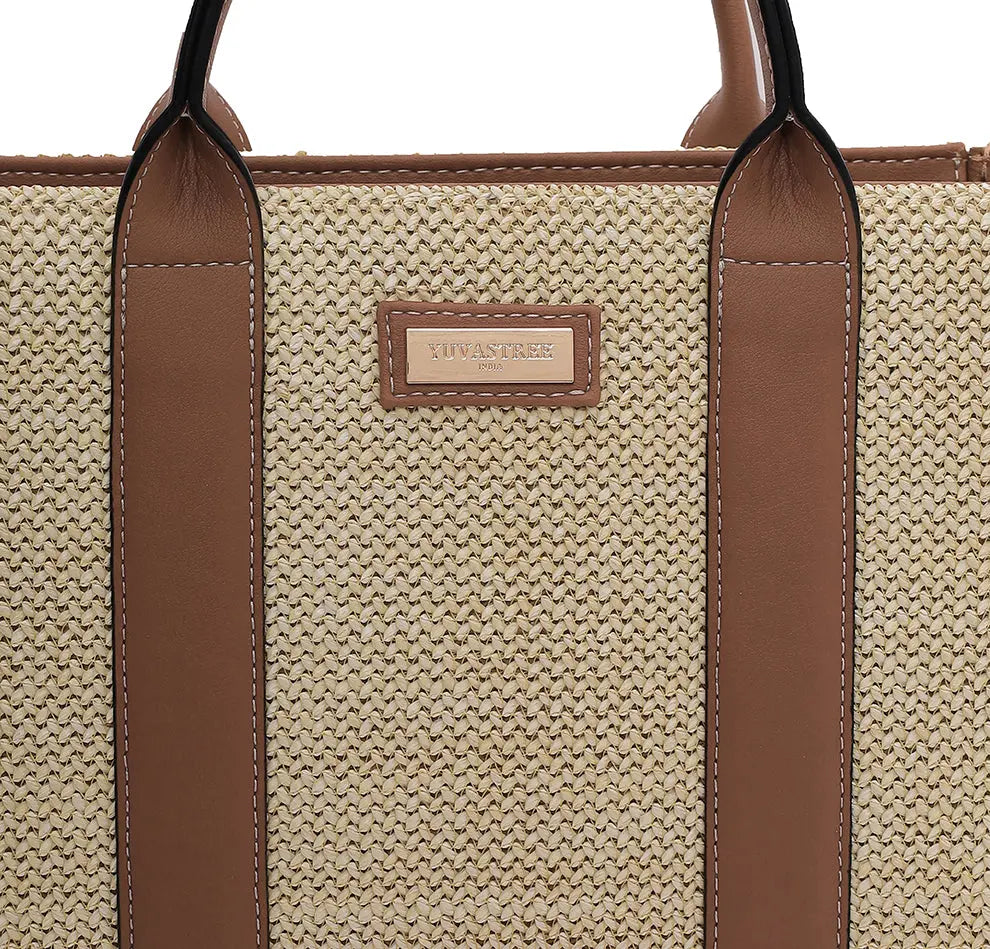 Ellora Mini Tote - Beige YuvaStree