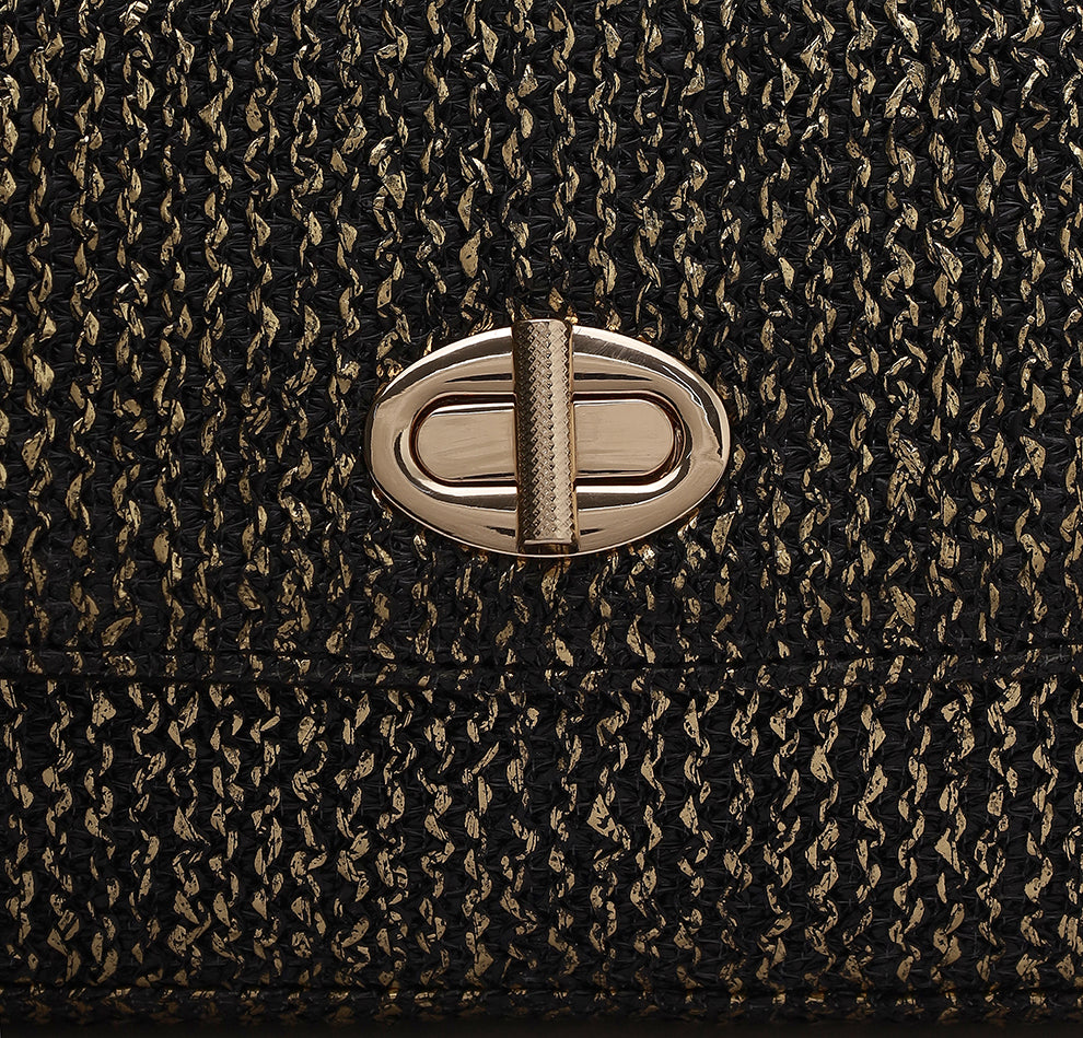 Elvina Clutch - Midnight Gold