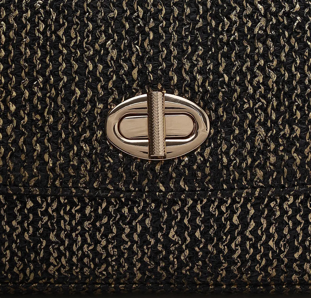 Elvina Clutch - Midnight Gold YuvaStree