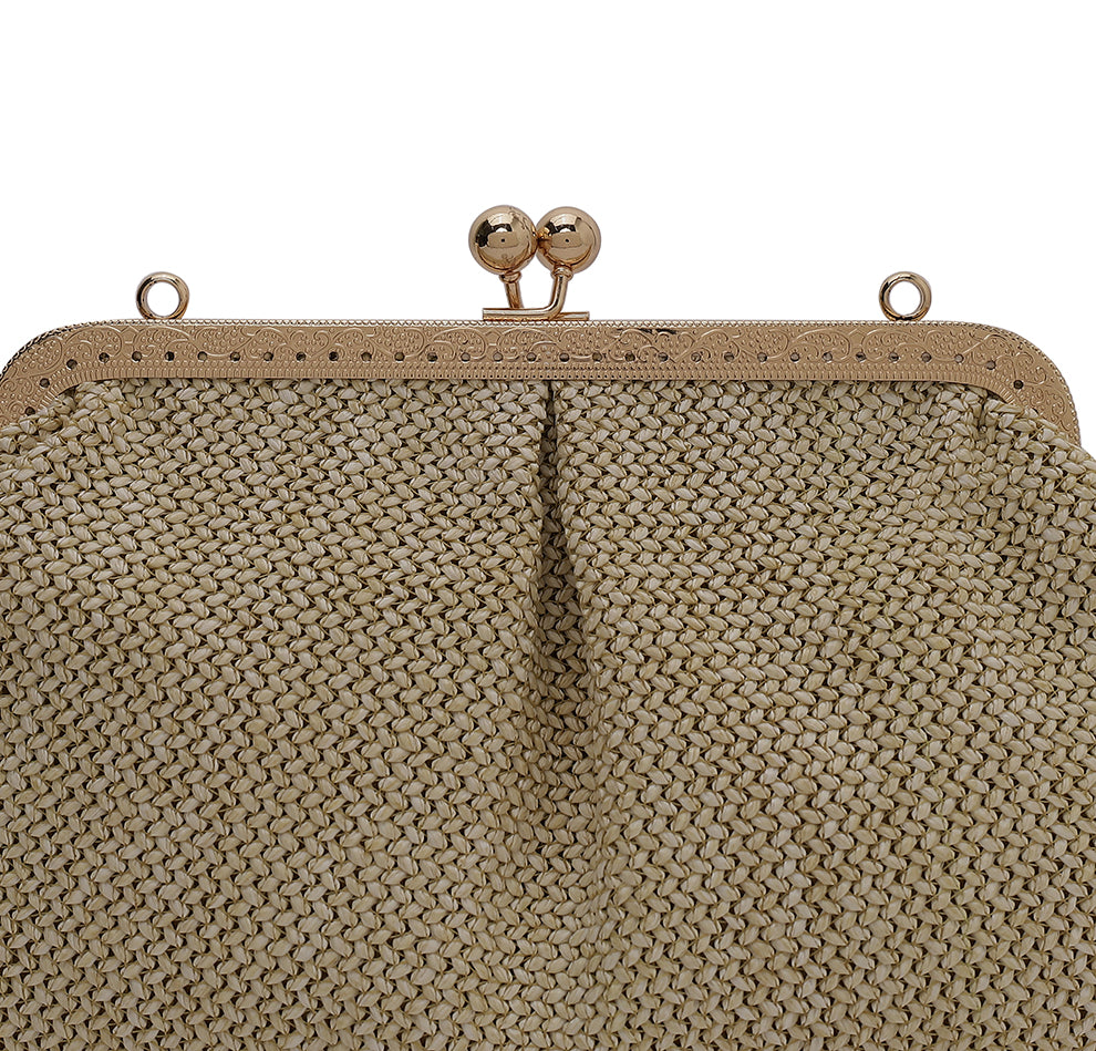 Aria Clutch - Beige