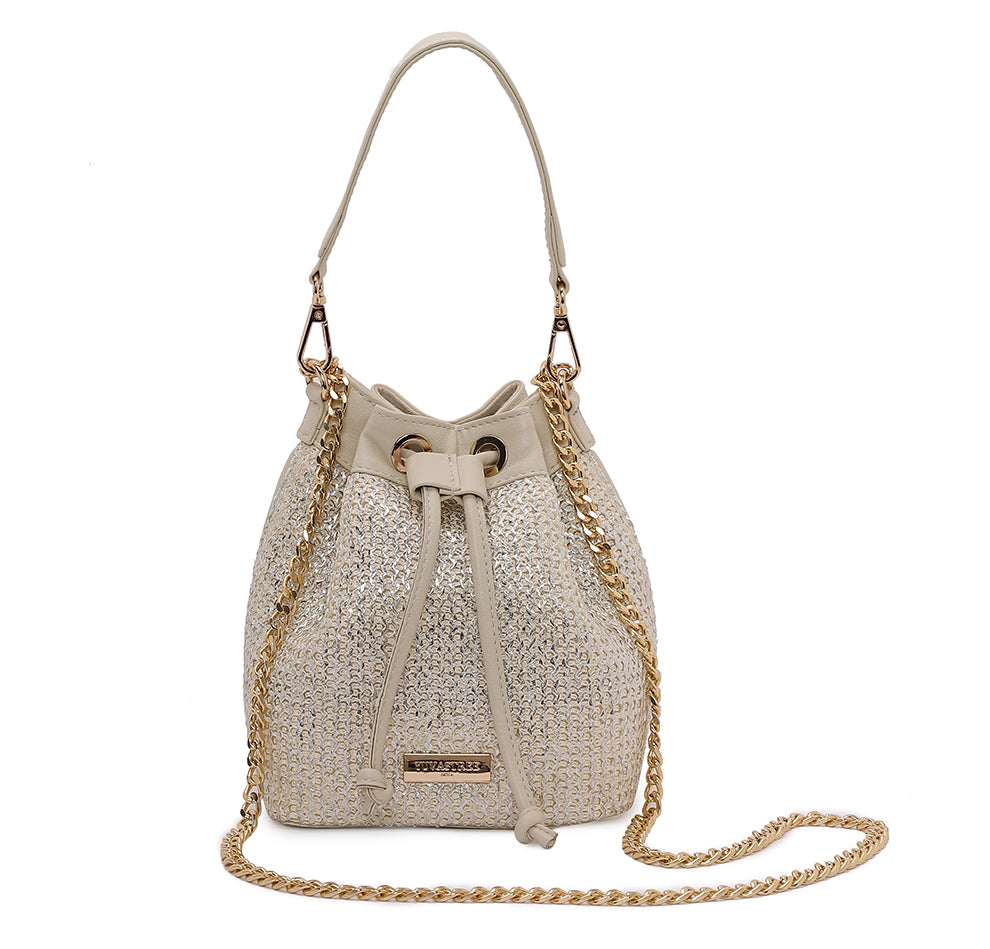 Evaara Bucket Bag - Pearl Glow
