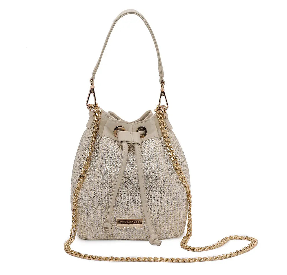 Evaara Bucket Bag - Pearl Glow YuvaStree