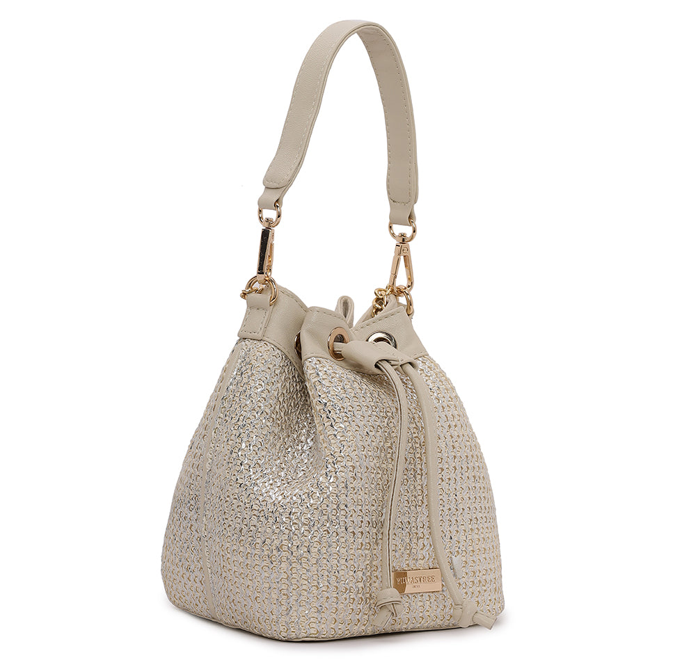 Evaara Bucket Bag - Pearl Glow