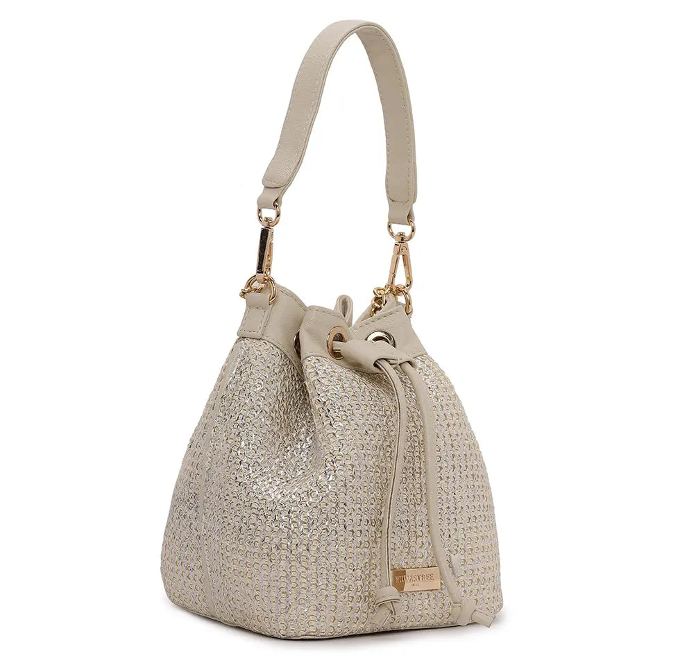 Evaara Bucket Bag - Pearl Glow YuvaStree