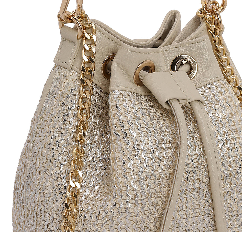 Evaara Bucket Bag - Pearl Glow