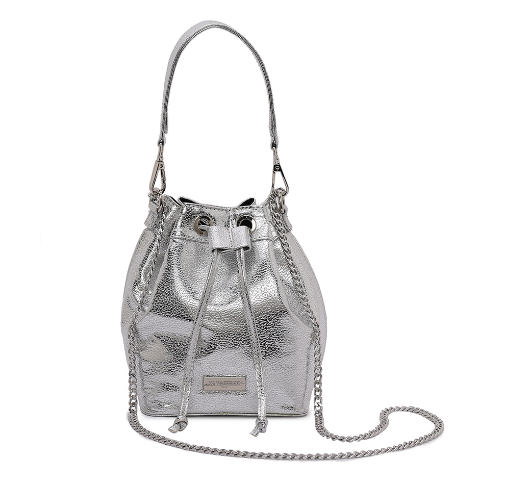 Evaara Bucket Bag - Silver Mirage
