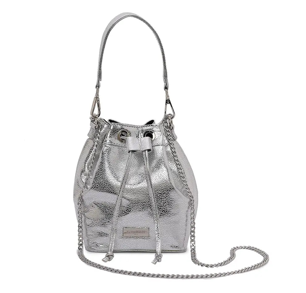Evaara Bucket Bag - Silver Mirage YuvaStree