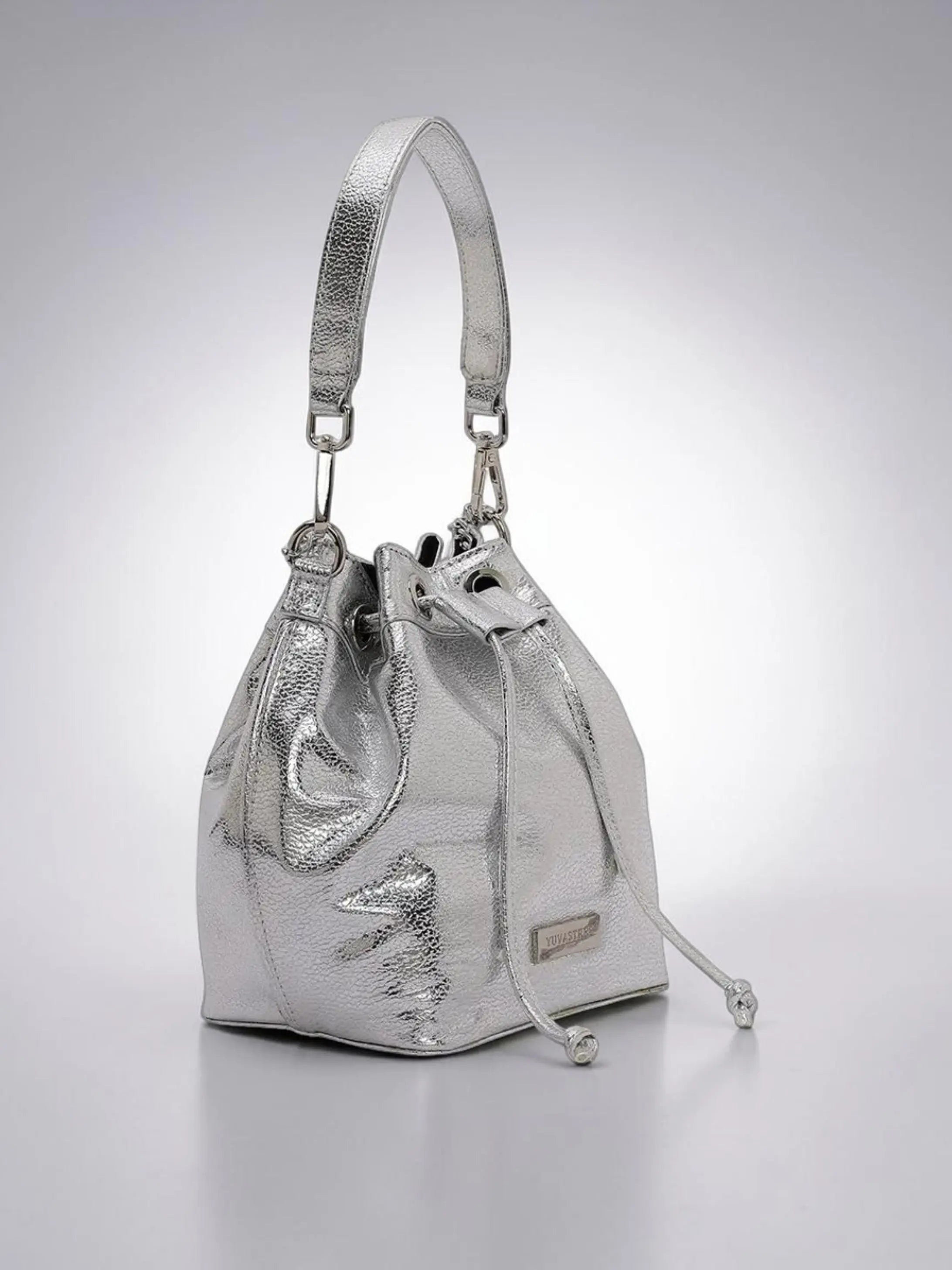 Evaara Bucket Bag - Silver Mirage YuvaStree